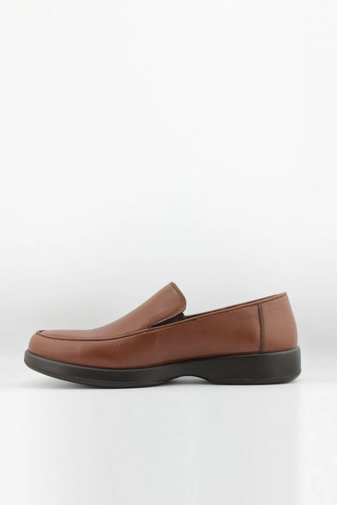DFC Relax Men Leather Comfort Slip-On with Accent Stitching